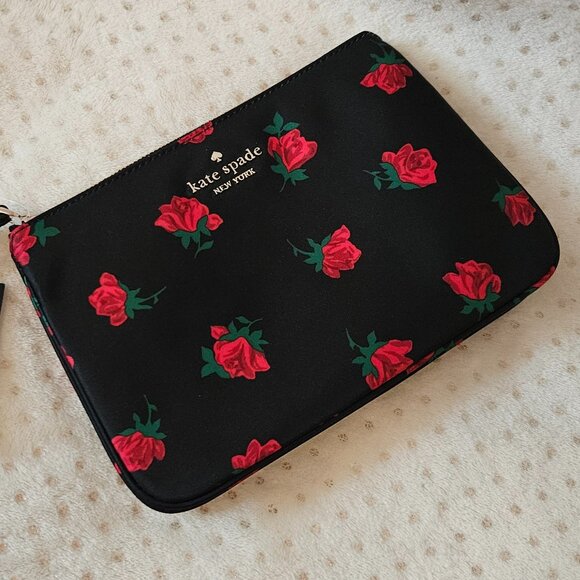 Kate Spade Chelsea Rose Print Wristlet Pouch - Picture 11 of 12